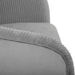 Paris Prix Fauteuil Design En Velours "Solaro" 78cm Gris