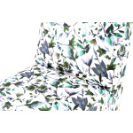 Paris Prix Fauteuil Design Imprimé "Indira" 84cm Beige & Vert
