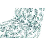 Paris Prix Fauteuil Design Imprimé "Indira" 84cm Blanc & Vert