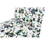 Paris Prix Fauteuil Design Imprimé "Indira" 92cm Beige & Vert