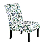 paris prix Fauteuil Design Imprimé "Indira" 92cm Beige & Vert