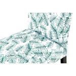 Paris Prix Fauteuil Design Imprimé "Indira" 92cm Blanc & Vert