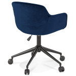Paris Prix Fauteuil Design "Laurie" 80cm Bleu & Naturel