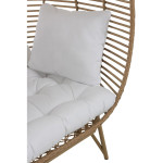 Paris Prix Fauteuil Design Ovale "Aciera" 148cm Naturel