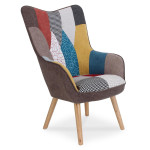 paris prix Fauteuil Design Patchwork "Artic" 100cm Multicolore