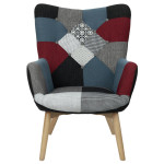 Paris Prix Fauteuil Design Patchwork "Milano" 99cm Multicolore