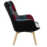 Paris Prix Fauteuil Design Patchwork "Milano" 99cm Multicolore