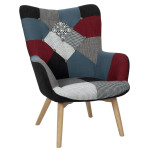 paris prix Fauteuil Design Patchwork "Milano" 99cm Multicolore