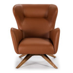 Paris Prix Fauteuil Design Pivotant "Badon" 90cm Marron