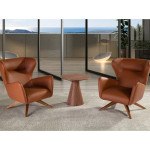 Paris Prix Fauteuil Design Pivotant "Badon" 90cm Marron