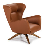 paris prix Fauteuil Design Pivotant "Badon" 90cm Marron