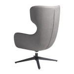 Paris Prix Fauteuil Design Pivotant "Claude" 104cm Gris