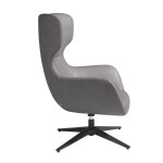Paris Prix Fauteuil Design Pivotant "Claude" 104cm Gris