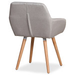 Paris Prix Fauteuil Design Scandinave "Dorcy" 82cm Beige