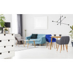 Paris Prix Fauteuil Design Scandinave "Dorcy" 82cm Beige