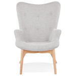 Paris Prix Fauteuil Design Scandinave "Ticao" 93cm Gris