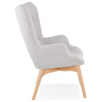 Paris Prix Fauteuil Design Scandinave "Ticao" 93cm Gris