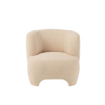 Paris Prix Fauteuil Design Tricoté "Erwin" 80cm Blanc