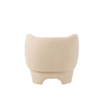 Paris Prix Fauteuil Design Tricoté "Erwin" 80cm Blanc