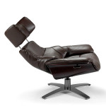 Paris Prix Fauteuil En Cuir Design "Joaquin" 105cm Chocolat