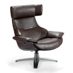 paris prix Fauteuil en Cuir Design "Joaquin" 105cm Chocolat