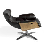 Paris Prix Fauteuil En Cuir Design "Otoman" 100cm Chocolat