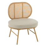 paris prix Fauteuil en Rotin Avec Coussin "Joa" 87cm Naturel