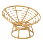 Paris Prix Fauteuil En Rotin & Coussin "Céline" 115cm Naturel