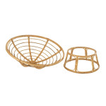 Paris Prix Fauteuil En Rotin & Coussin "Céline" 115cm Naturel