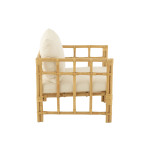 Paris Prix Fauteuil En Rotin & Coussin "Elise" 73cm Naturel