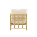 Paris Prix Fauteuil En Rotin & Coussin "Elise" 73cm Naturel