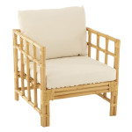 paris prix Fauteuil en Rotin & Coussin "Elise" 73cm Naturel