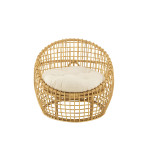 Paris Prix Fauteuil En Rotin & Coussin "Lise" 84cm Naturel
