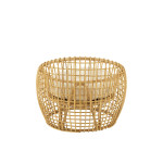 Paris Prix Fauteuil En Rotin & Coussin "Lise" 84cm Naturel