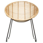 Paris Prix Fauteuil En Rotin Rond "Laora" 80cm Naturel