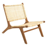 paris prix Fauteuil en Teck & Rotin "Timor" 80cm Naturel