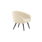 Paris Prix Fauteuil Enfant Bouclette "Fluffy" 52cm Naturel