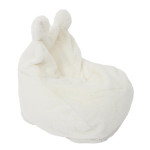 Paris Prix Fauteuil Enfant Imitation Fourrure "Ted" 54cm Blanc
