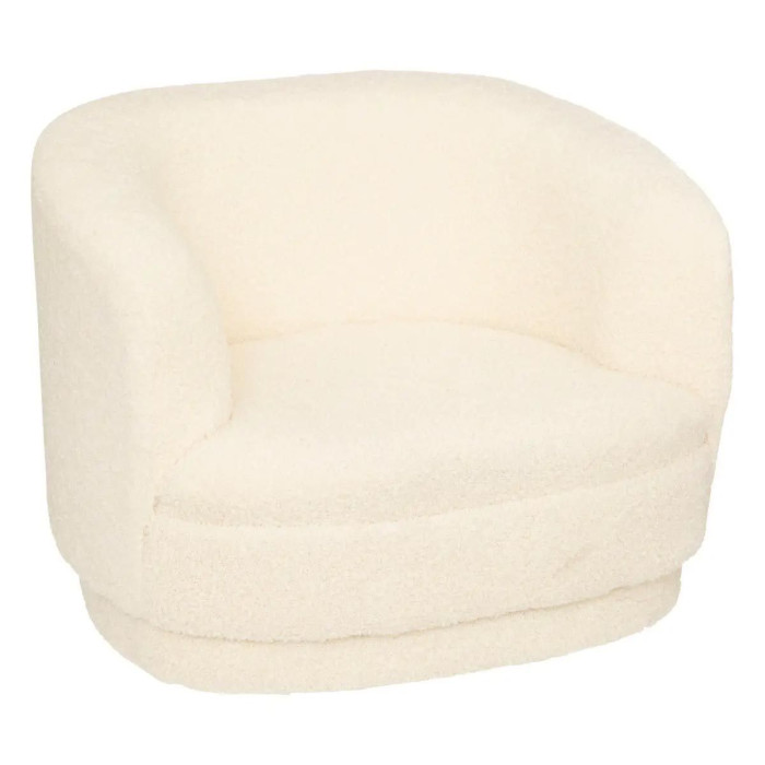 Paris Prix Fauteuil Enfant Scandinave "Bouclette" 45cm Blanc