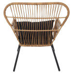 Paris Prix Fauteuil Extérieur Design "Helsinki" 96cm Noir