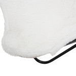 Paris Prix Fauteuil Imitation Fourrure "Oslo" 101cm Blanc