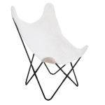paris prix Fauteuil Imitation Fourrure "Oslo" 101cm Blanc