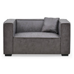 Paris Prix Fauteuil Large En Tissu "Brock" 146cm Gris