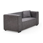 paris prix Fauteuil Large en Tissu "Brock" 146cm Gris