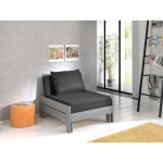 Paris Prix Fauteuil-Lit Convertible Enfant "Pino" 98-207cm Gris