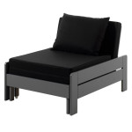 paris prix Fauteuil-Lit Convertible Enfant "Pino" 98-207cm Gris