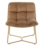 Paris Prix Fauteuil Lounge Design "Pierre" 85cm Marron