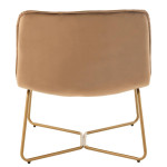 Paris Prix Fauteuil Lounge Design "Pierre" 85cm Marron