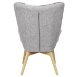Paris Prix Fauteuil Patchwork Design "Helsinki" 100cm Gris