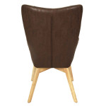 Paris Prix Fauteuil Patchwork "Helsinki" 100cm Marron